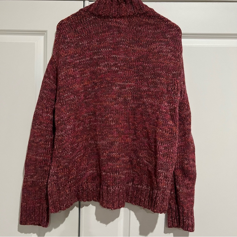 Madewell 100% Wool Marled V-Neck Sweater - Size Large - Picture 2 of 5